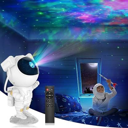 Ritsan Collection Butadiene Styrene Star Night LED Light,Astronaut Projector With Remote Night Lamp