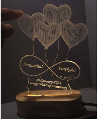 Shayona Happy Wedding Anniversary Night Lamp