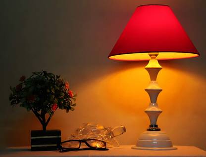 RSP Quality Bit Conical Shade Table Lamp (Pink) Table Lamp