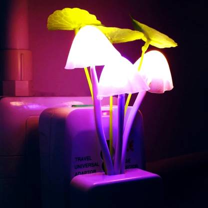 crockdile Rainbow Mushroom Night Light - Colorful LED Glow for Vibrant Decor Night Lamp