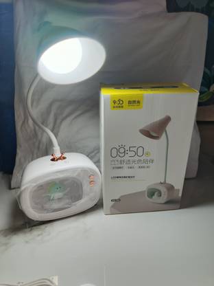 glowvtech Touch Sensor Folding Lamp Adjustable Reading DeskLamp for Studying(1pc) Table Lamp