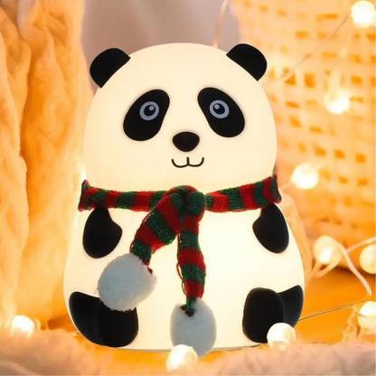 Triyomi Collections Panda Touch Silicone Lamp, 7 Colour Usb Rechargeable, Multicolor Table Lamp
