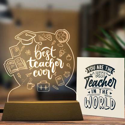 YDF VISION Teachers Day Gift LED Acrylic Lamp Table Lamp