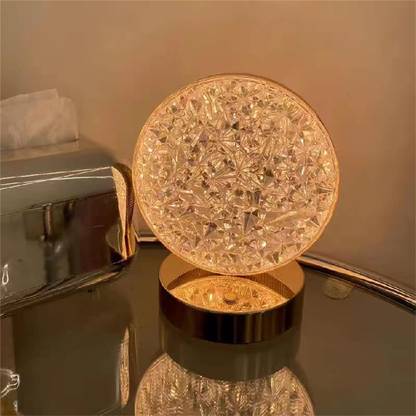 Keekos Crystal Lamp,16 Color Changing Rose Crystal Diamond Table Lamp,USB Rechargeable Table Lamp