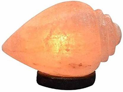 Josan Brothers imalayan Rock Salt Shankha/Conch Shell for Home Decor Vastu Wellness Table Lamp