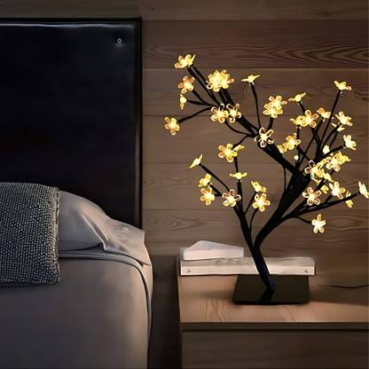 Vedara ® Decorative LED Tree Light 48 Flowers LED Shimmer Lights Table Lamp Night Lamp