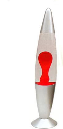RV Mart Real Lava Lamp 13 Inches Table Lamp Soft Molten Red Lava Romantic Rocket Lamp Table Lamp