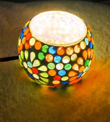 FARMAISH STUDIO Decorative Mosaic Glass Table Lamp Table Lamp