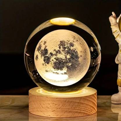 FIVANIO 2223D CRYSTAL BALL NIGHT (MOON)-187 H122 Night Lamp