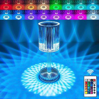 MOMENTIME 16 Color Changing Light USB Charging Acrylic Diamond crystal Table night Night Lamp