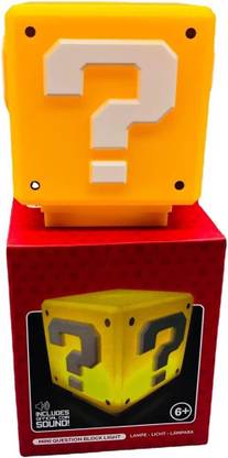 BSM Suitable for Super Mario Charging Night Light Square Brick Desktop Night Lamp