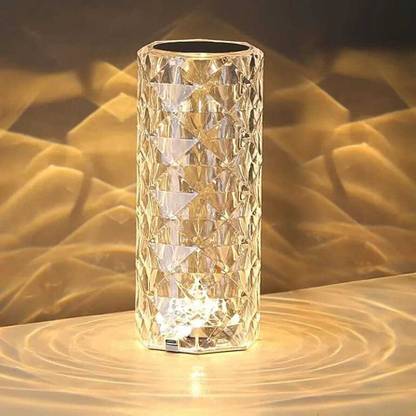 RG GROUP Table Lamp,16 Color Changing Crystal Diamond Table Lamp,USB Rechargeable Touch Night Lamp