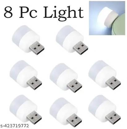 Shreejee USB plug & Play Energy efficient LED light /Emergency light X8.215 (Pack of 8) LED Lantern