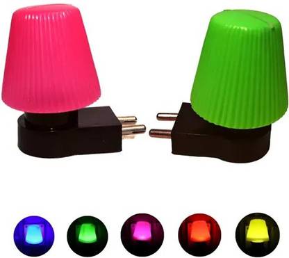 Glamezone Led Night Umbrella Shape Hanging Lights Pack of 2 Night Lamp