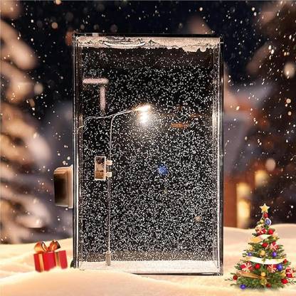 avnish Handmade DIY Snow Scenery Street Night Lamp Christmas Birthday Snowflake Decor Table Lamp