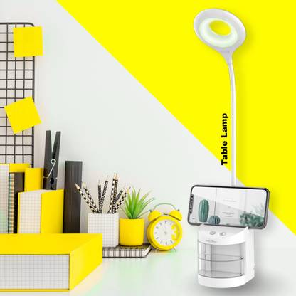 Pick Ur Needs Rechargeable Adjustable Study Desk Lamp With Organiser Box and Lithium Battery Table Lamp