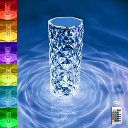 VERONICS Rgb touch lamp multi colour usb chaging and remote Table Lamp