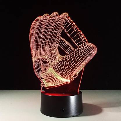 ELEPHANTBOAT Hologram Illusion Palm Night Light LED Color-Changing Night Lamp