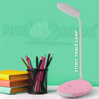 Daily Needs Shop Rechargeable LED Table Desk Lamp Light Touch Sensor 3 Level Brightness Dimmable Study Lamp