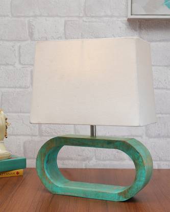 Homesake Algae Oblong Wood Table Lamp With Shade LED Bulb Included, Table Lamp