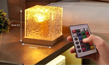 NKL Best 3D Ocean Wave Projector Lamp Romantic LED Night Light With Remote_687 Table Lamp