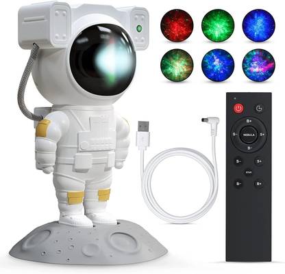 FLYDER Astronaut Galaxy Light Projector, Space Buddy Projector Light for Kids Adults Night Lamp