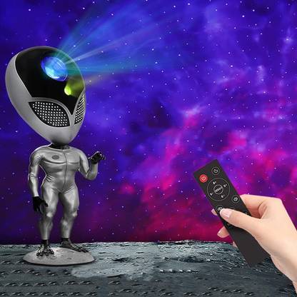 Delrin Talking Alien Star Galaxy Projector with Timer and RC, Repeat What You Say Night Lamp