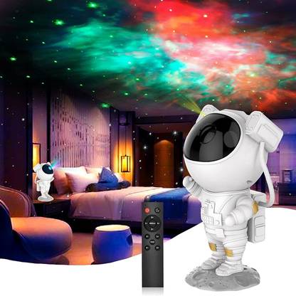 Galox Space Buddy Astronaut Night Light Projector with Remote Control Table Lamp