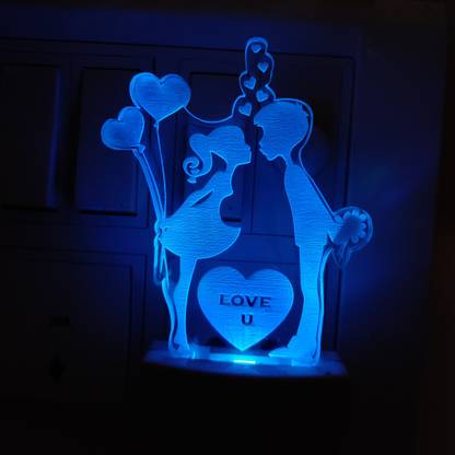 Tweak Couple love 3D illusion Lamp Night Lamp