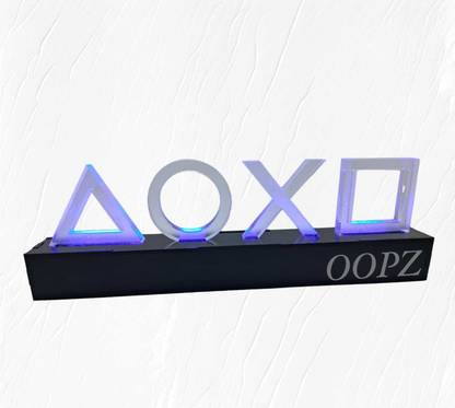 OOPZ Playstation 5 Icons Light PS5 XL - Color Phasing GamIng Room Lights - Blue Table Lamp