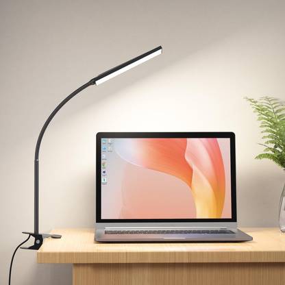 LAVNIK Clip Lamp, Clip on Lamps Desk Lamp with Clamp, Eye-Caring Clip-on Lamps Table Lamp