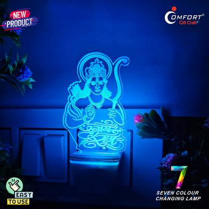 CLI Ram Navami 3D Illusion Led Light Decoration, Jai Shree Ram Navmi Ram Ji Night Lamp