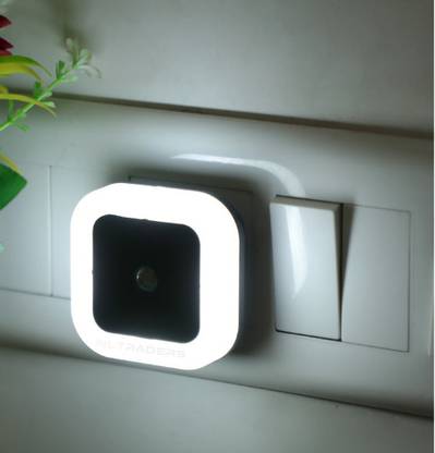 NL Traders Plug in Senser Light 0.5W Automatic Sensor Smart LED Night Lamp (Warm White) Night Lamp