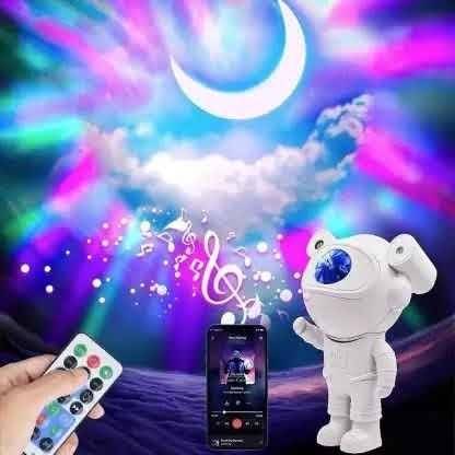 spark world Star Galaxy Projector Astronaut Moon Projector Light & Bluetooth Speaker Night Lamp