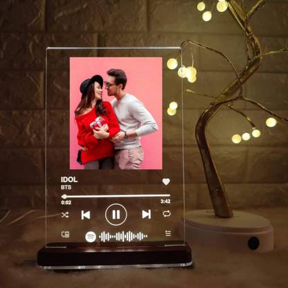 Wehatke LED Customized Spotify with photo Frame Table Lamp