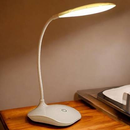 AKR Powerful Rechargeable Emergency Table Lamp (White)_212 Study Lamp