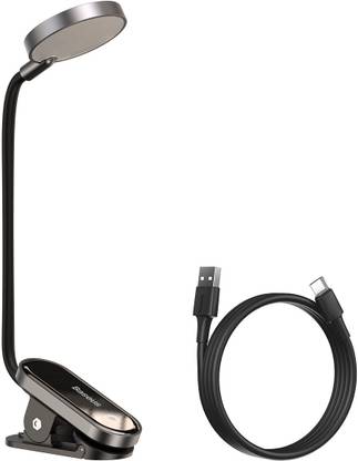 Baseus Mini Eye Protection Light Comfort LED Reading Lamp With Clip Gray Study Lamp