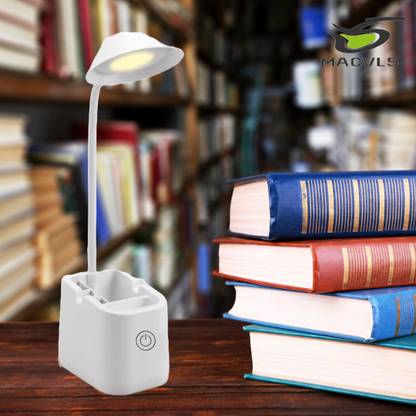 MACVL5 Touch On/Off Switch LED Desk Lamp With Pen and Mobile Holder Table Lamp