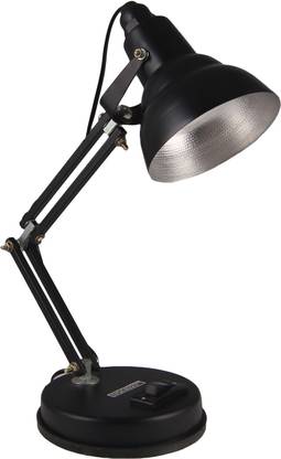 Micasa Table / Desk lamp with Adjustable arm for Office and Home Decor Color Black Study Lamp