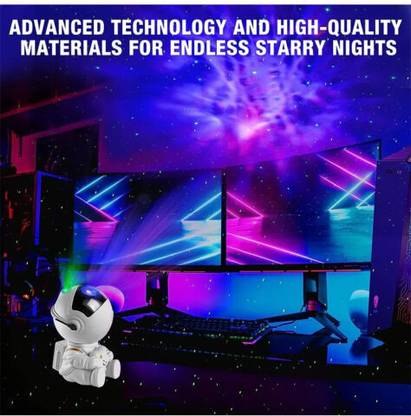 RGB galaxy night light astronaut space star projector nebula 360 adjustable head Night Lamp