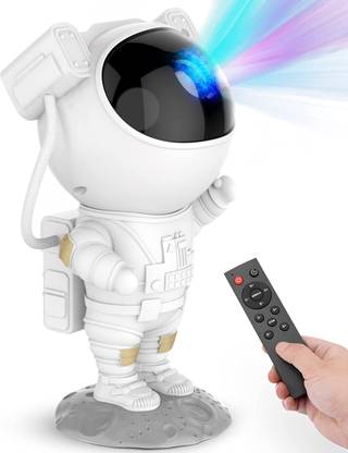 VeeDee Astronaut Starry Nebula Ceiling LED Lamp with Timer and Remote (50 lm) Portable Projector