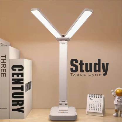 Pick Ur Needs Rechargeable 180° Foldable Table Lamp 3 Light Mode With Adjustable Brightness Study Lamp