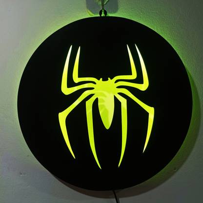 VNDRA Avenger Wood Art Thor Hulk Spiderman Ironman Light 16 Color Change LED Night Lamp