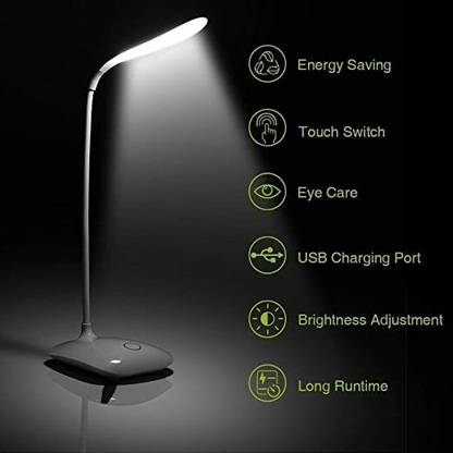 Snekar Battery Operated Led Light, Touch Control Eye Caring, Study Lamp