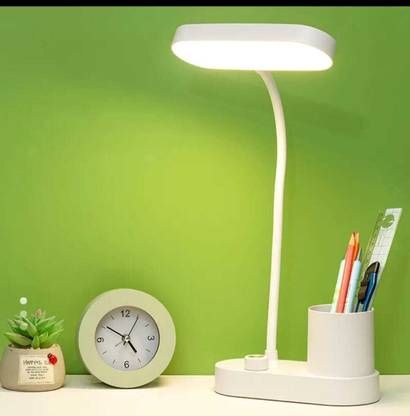 AMMPOSH 3 Colour Mode Rechargeable LED Study/Table/Desk Lamp for study | with Pen Holder Study Lamp