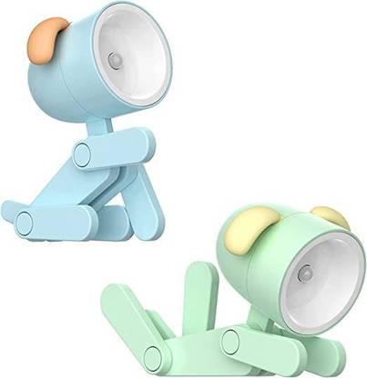 Niralasa Mini Dog Night Lights, LED Cute Night Light with Mobile Phone Holder, Creative Night Lamp