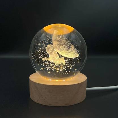 Crystal Ball Night Light | 2.4 inch | Roaming astronaut