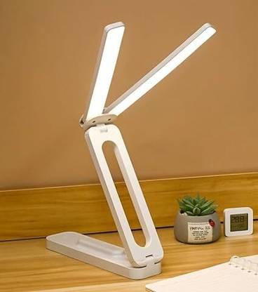 Bonafide Double Head Portable Rechargeable Desk Lamp Large Lighting Range for all Spaces Study Lamp