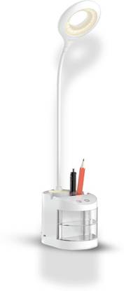 RKL IND Warm LED Desk Lamp, Rechargeable Study Lamp with USB Charging, 3 Light Gear Study Lamp