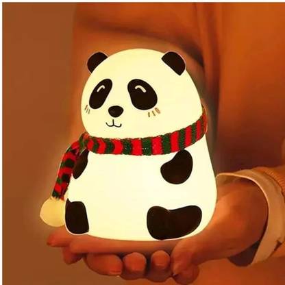 ZEBIFY Panda Lamp (Inbuilt 7 Different Lights) Night Lamp